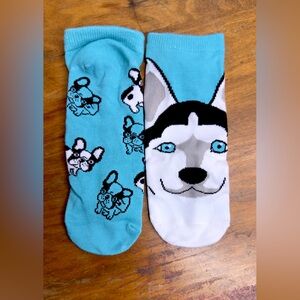Assorted Dog-Themed Socks (10 Pairs, Adult Size)